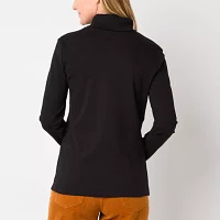 St. John's Bay Tall Womens Long Sleeve Turtleneck