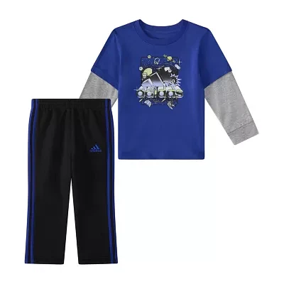 adidas Baby Boys 2-pc. Pant Set