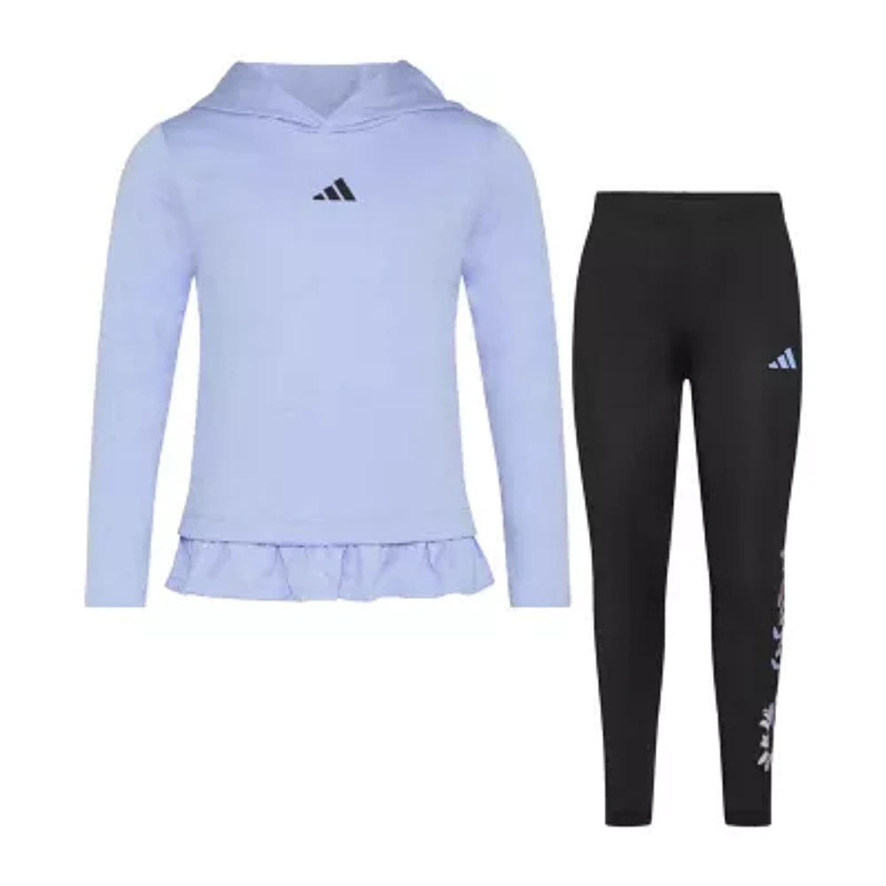 adidas Little Girls 2-pc. Legging Set