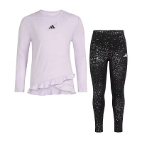 adidas Little Girls 2-pc. Legging Set