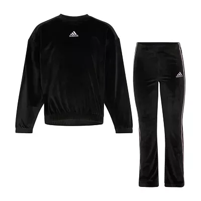 adidas Little Girls 2-pc. Pant Set