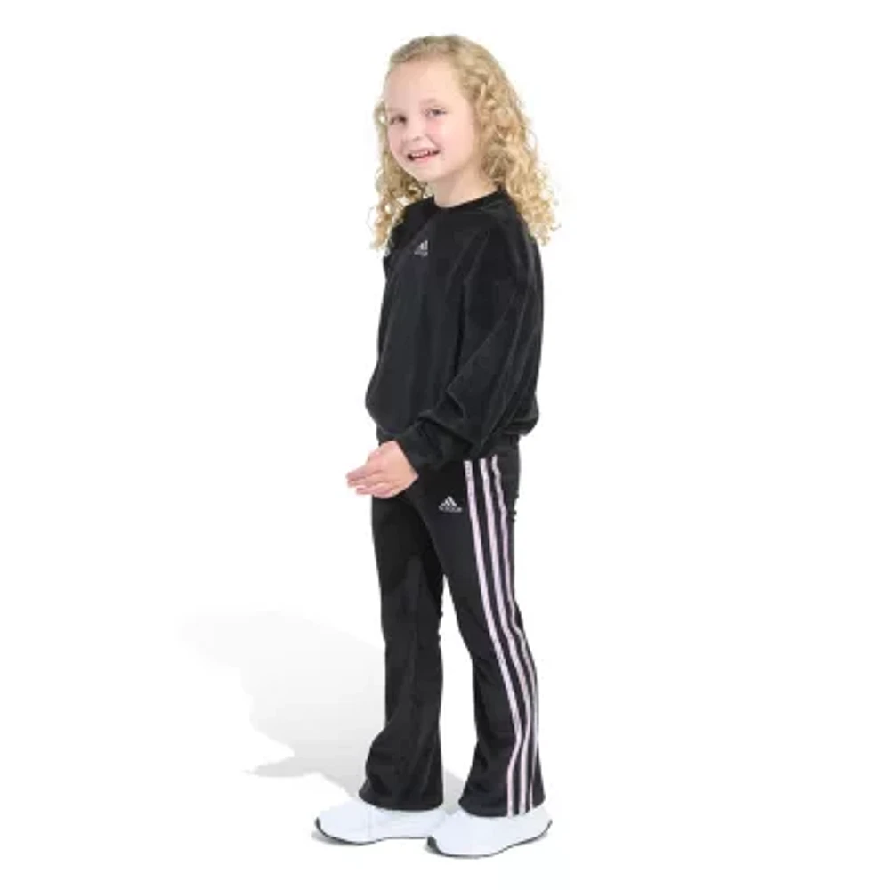 adidas Little Girls 2-pc. Pant Set