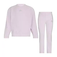 adidas Little Girls 2-pc. Pant Set