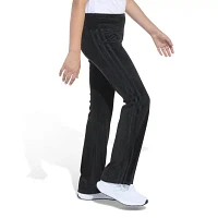 adidas Big Girls Mid Rise Flare Flat Front Pant