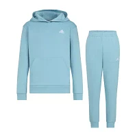 adidas Big Girls 2-pc. Fleece Pant Set