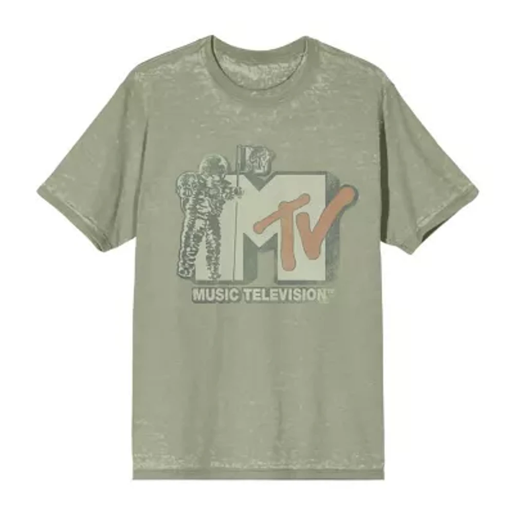 Mens Short Sleeve MTV Graphic T-Shirt