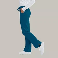 Skechers Sk201 Reliance 3-Pocket Mid-Rise Straight Leg Womens Plus Tall Tag Free Stretch Fabric Moisture Wicking Scrub Pants