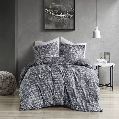 510 Design Maca Textured Printed Reversible Lightweight Comforter Set