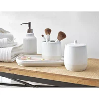 Avanti Casual Stoneware Bathroom Canister