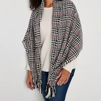 St. John's Bay Chanille Oblong Plaid Scarf