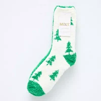 Mixit Cozy 2 Pair Crew Socks Womens