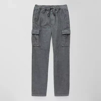 Thereabouts Little & Big Boys Pull-On Corduroy Straight Cargo Pant