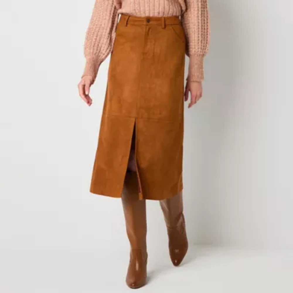 Frye and Co. Womens Midi Pencil Skirt