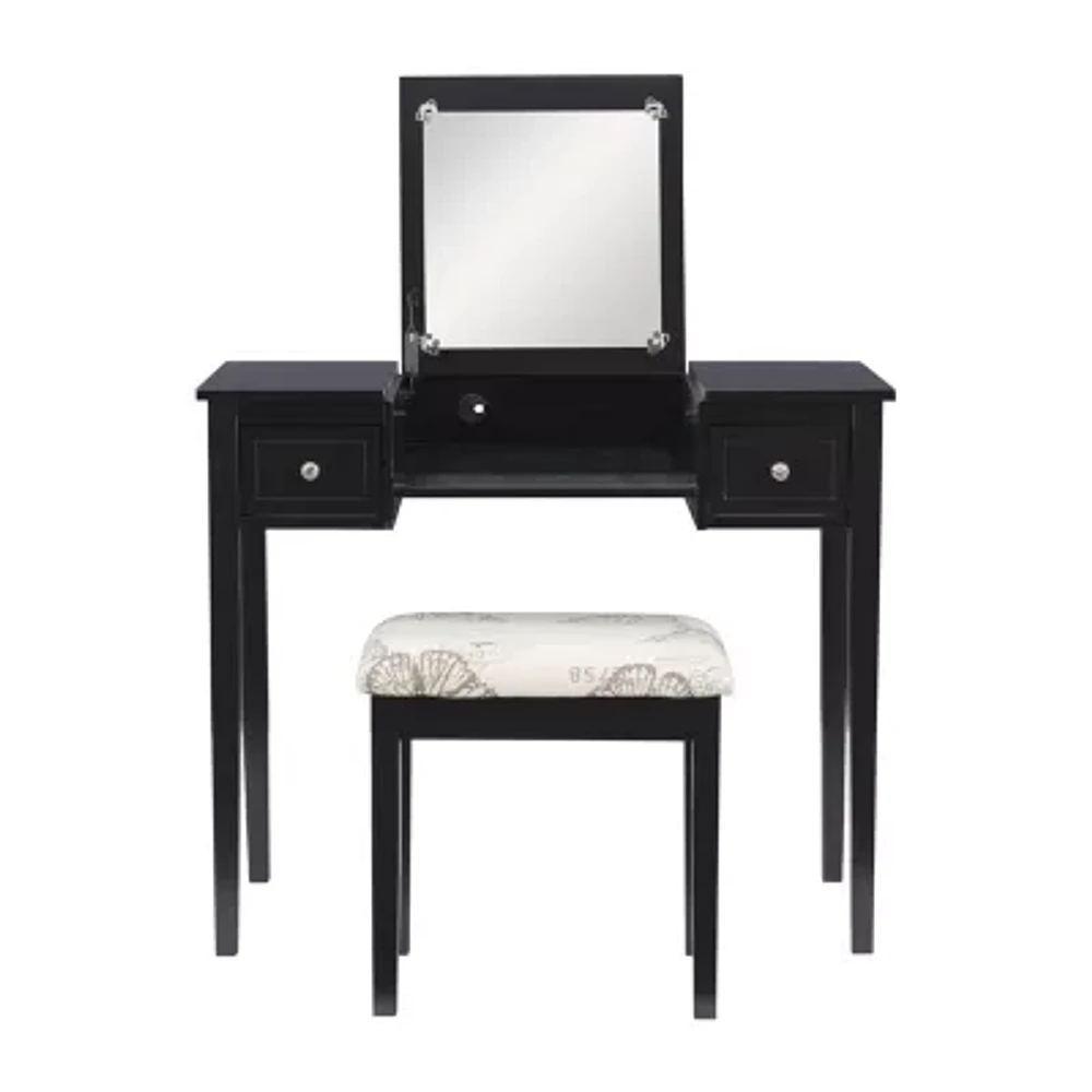 2-pc. Vanity & Stool Set