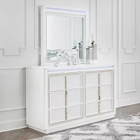 Signature Design by Ashley Chalanna 6-Drawer Dresser with Mirror