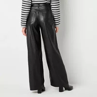 a.n.a Womens High Rise Faux Leather Pant