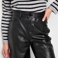 a.n.a Womens High Rise Faux Leather Pant