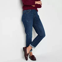 St. John's Bay Womens Mid Rise Regular Fit Jean