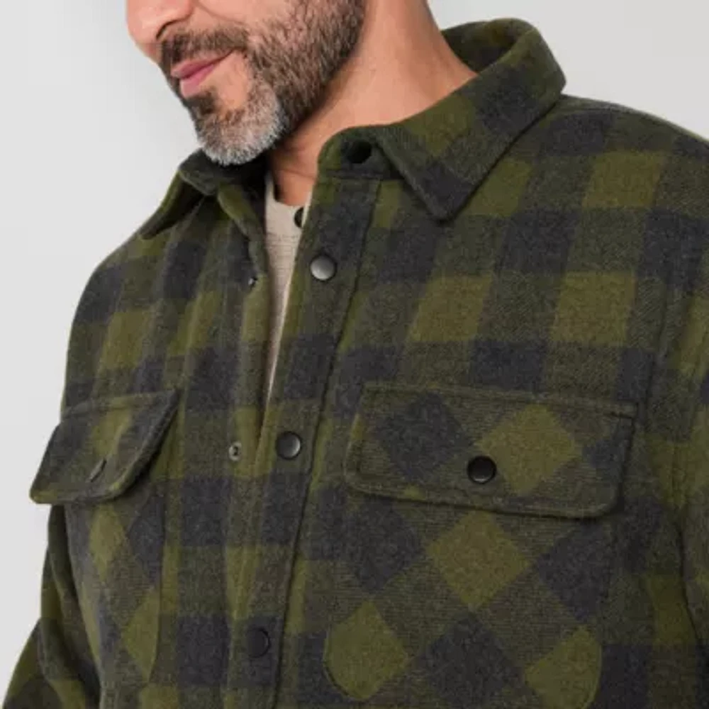 Victory Quilted Plaid Mens Heavyweight Shirt Jacket