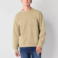 Arizona Mens Long Sleeve Washed Sweatshirt