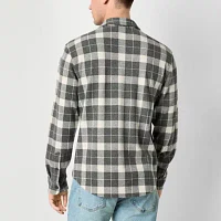 mutual weave Mens Regular Fit Long Sleeve Plaid Button-Down Shirt