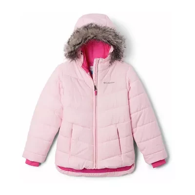 Columbia Little & Big Girls Hooded Heavyweight Katelyn Crest Quilted Jacket