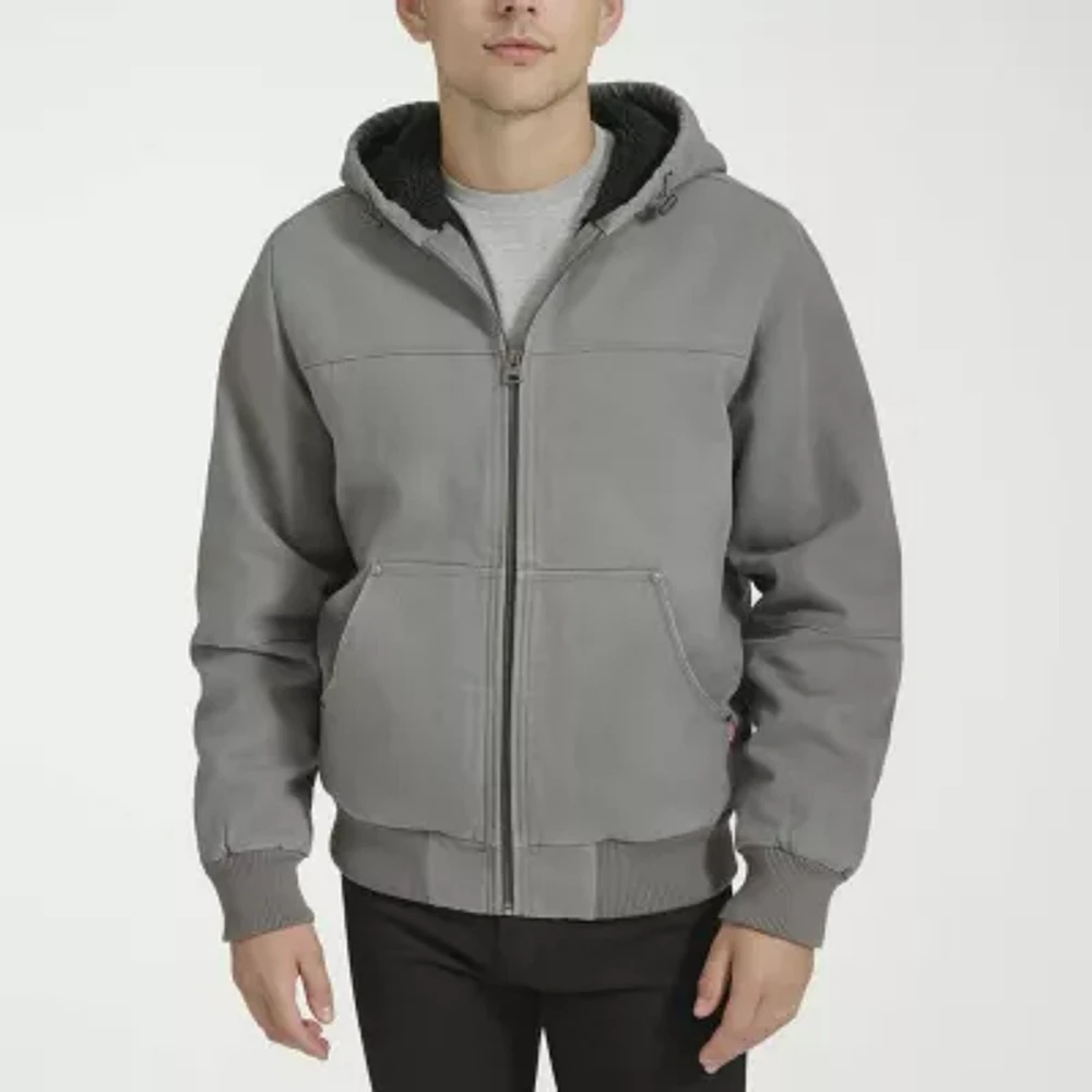 Levi's Mens Sherpa Lined Hooded Midweight Work Jacket