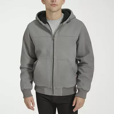 Levi's Mens Sherpa Lined Hooded Midweight Work Jacket