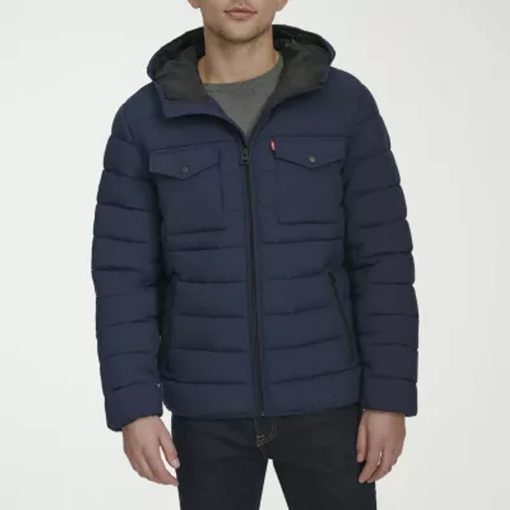 Levi's Mens Water Resistant Midweight Puffer Jacket