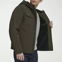 Levi's Mens Water Resistant Wind Resistant Hooded Midweight Softshell Jacket