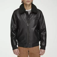 Levi's Mens Faux Leather Lined Water Resistant Midweight Bomber Jacket