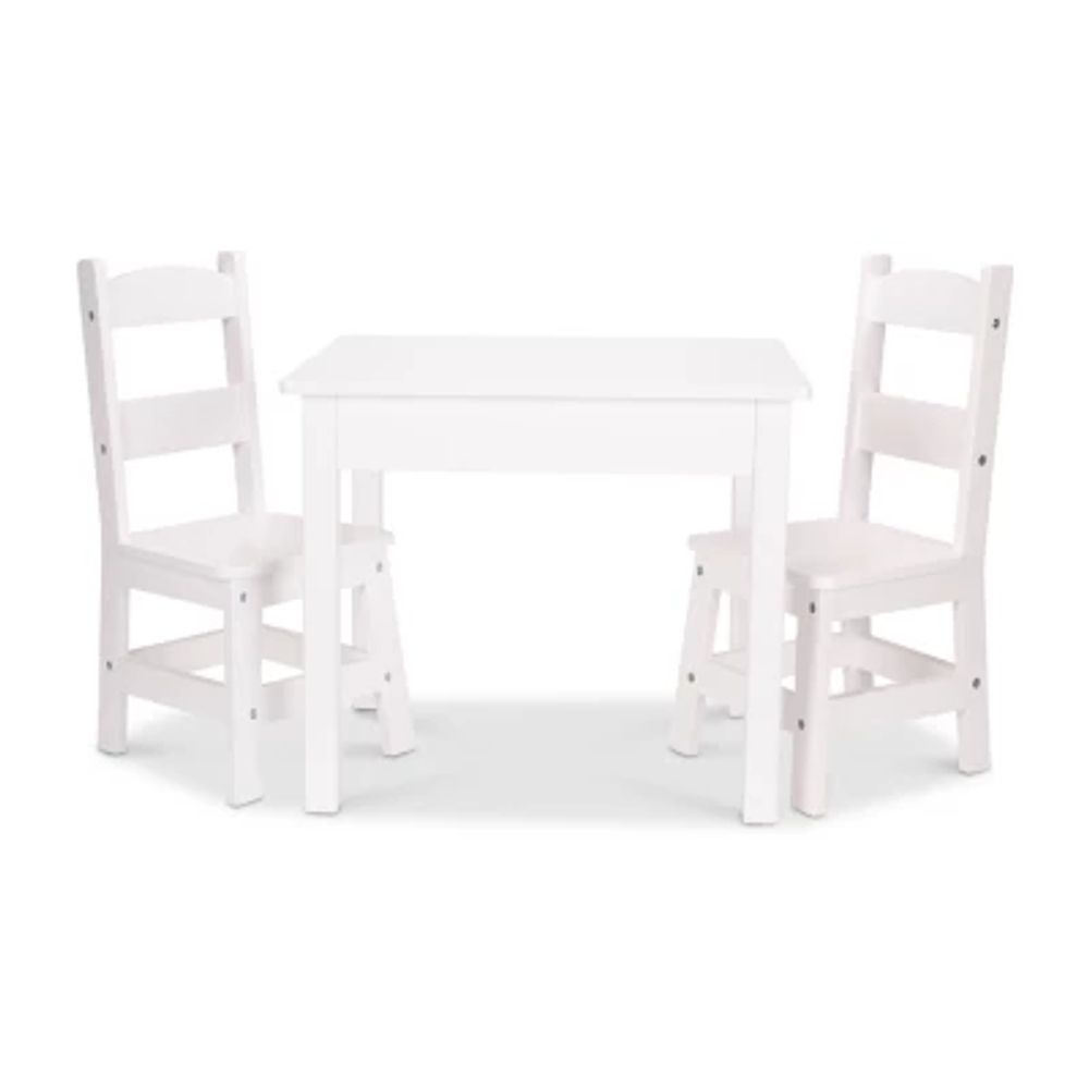 Melissa & Doug Wooden Table Chairs - Natural 3-pc. Chair Set