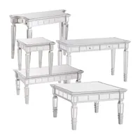 Erus Glam Square Mirrored End Table