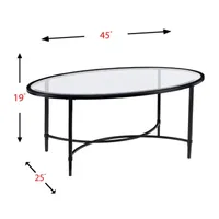 Geblic Oval Coffee Table