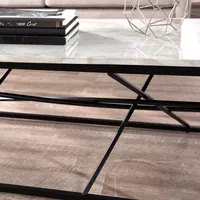 Tracarl Faux Marble Coffee Table