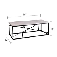 Tracarl Faux Marble Coffee Table