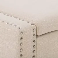 Boston Living Room Collection Storage Nailhead Trim Bench