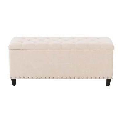 Boston Living Room Collection Storage Nailhead Trim Bench