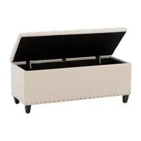 Boston Living Room Collection Storage Nailhead Trim Bench