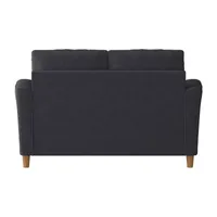 Georgia Living Room Collection Sharkfin-Arm Upholstered Loveseat