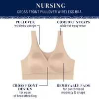 Vanity Fair® Nursing Cross Front Pullover Wirefree Bra - 72074