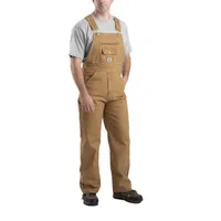 Berne Vintage Washed Duck Bib Mens Big and Tall Workwear Overalls