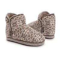 Muk Luks Womens Bootie Slippers