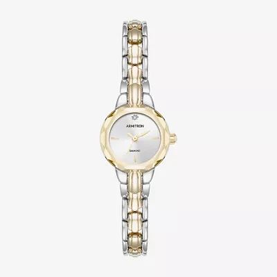 Armitron Womens Diamond Accent Two Tone Bracelet Watch 75/5943svtt