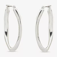 Worthington Womens 38.1mm Hoop Earrings