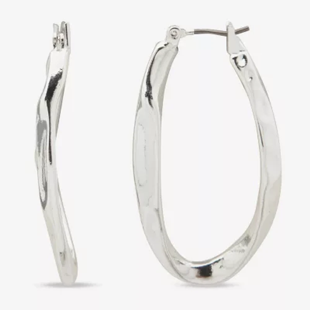 Worthington Womens 38.1mm Hoop Earrings