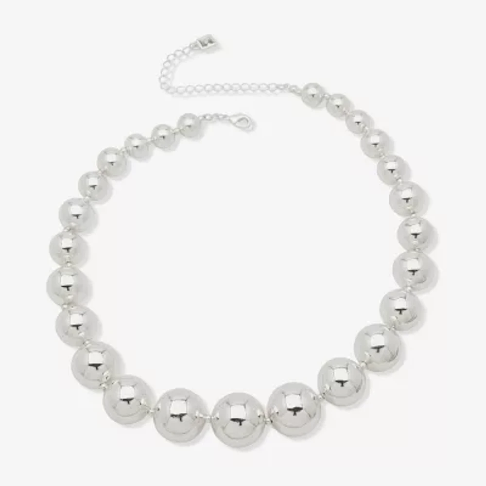 Worthington 17 Inch Bead Collar Necklace