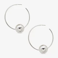 Worthington Silver Tone Hoop Earrings