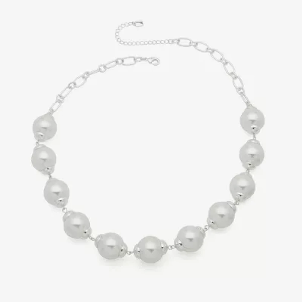 Worthington Silver Tone Collar Necklace