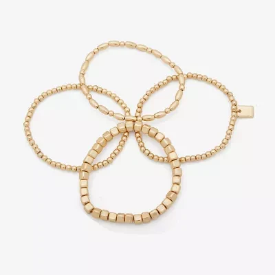 a.n.a Gold Tone 4-pc. Stretch Bracelet